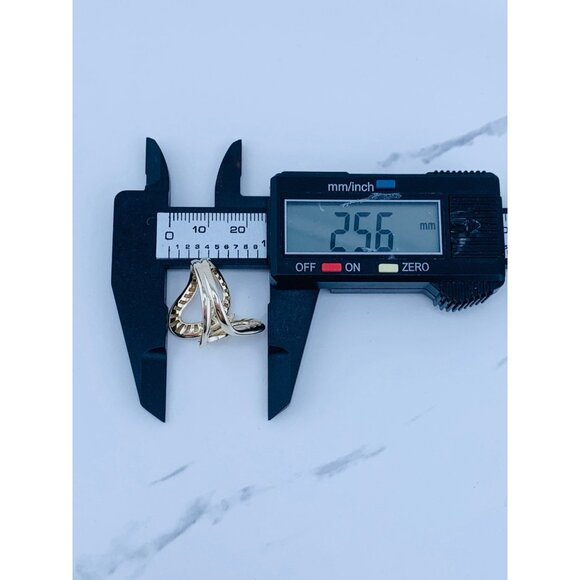 10k gold ring abstract chunky polished design size - Picture 8 of 8